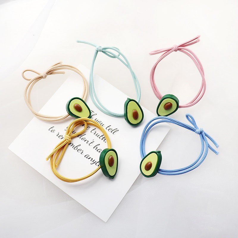 Dây buộc tóc hình ngẫu nhiên nhiều màu, nhỏ xinh