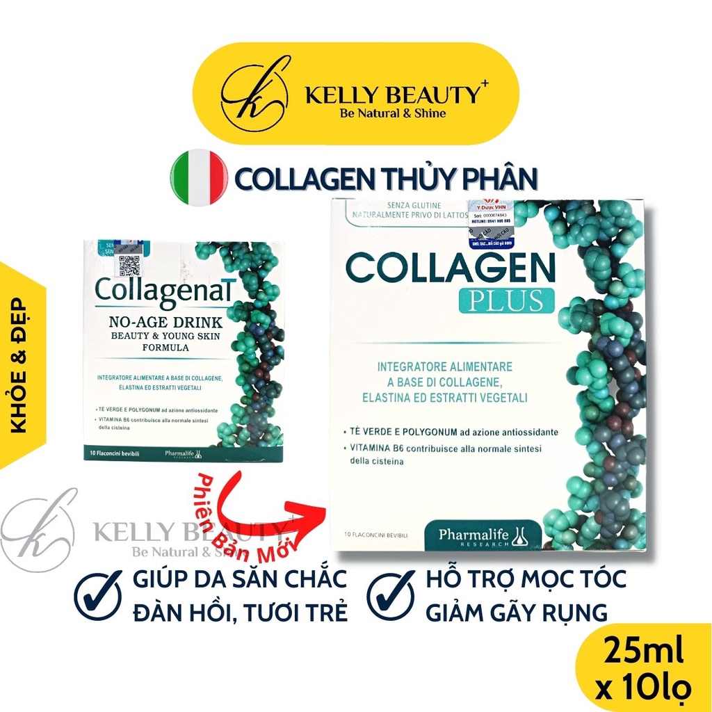 Collagen Thủy Phân CollagenaT PHARMALIFE - Giúp Da Săn Chắc, Đàn Hồi, Chống Lão Hóa, Hiệu Quả Nhanh | KELLY BEAUTY