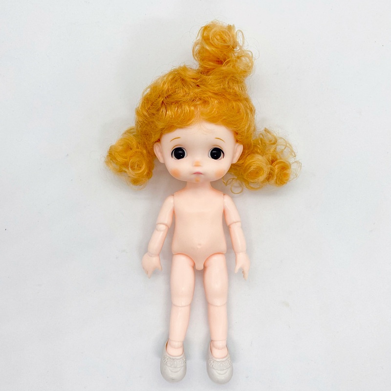 Búp Bê BJD OB11 17cm Mắt 3D 13 Khớp Xoay Chuyển Động Kèm Khớp Nối