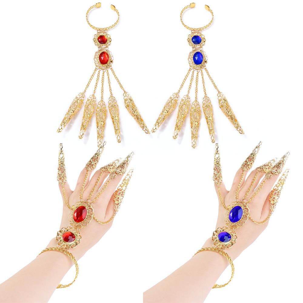 Vòng Đeo Ngón Tay Màu Xanh Dương Phong Cách Cổ Điển Thời Trang|Nhẫn Đeo Ngón Tay Kiểu Ấn Độ Thái Lan Dễ Thương