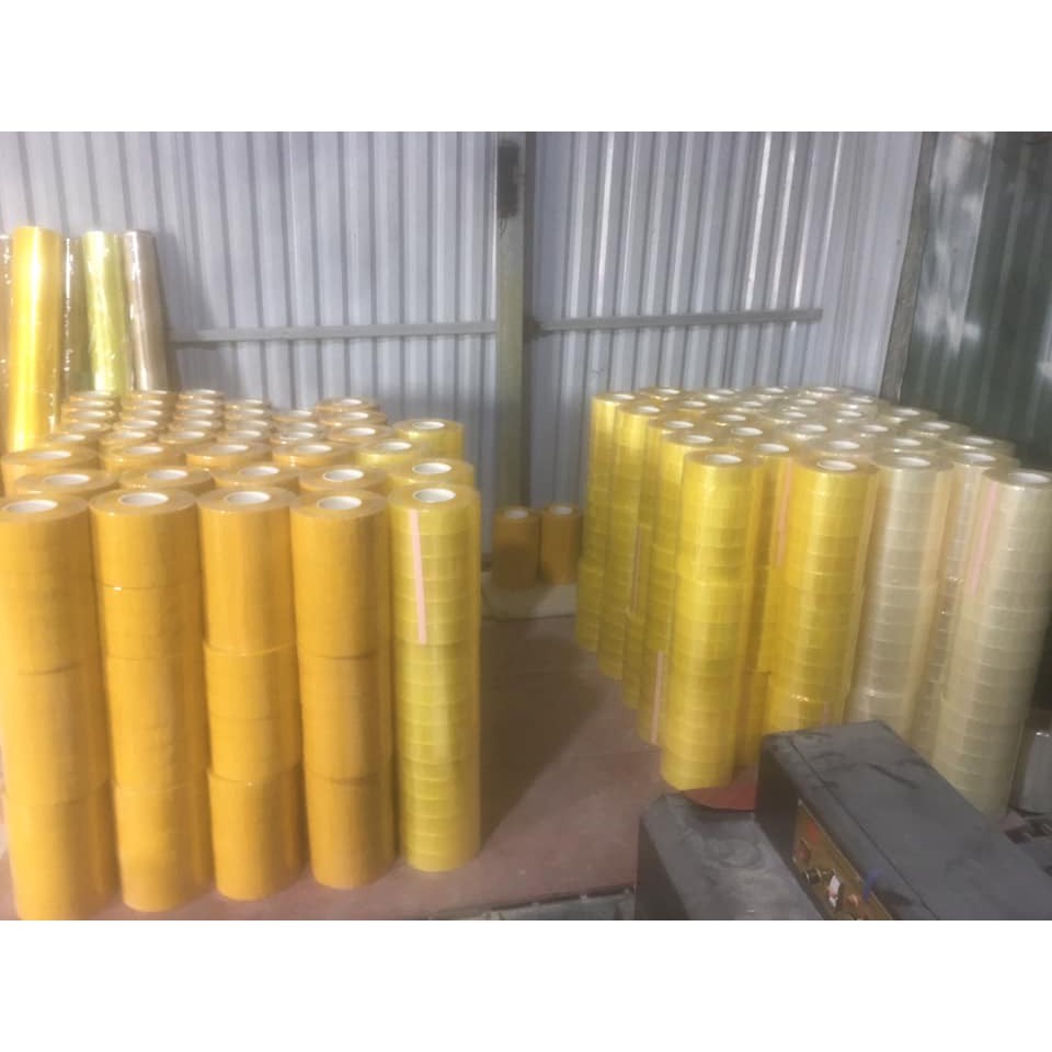 Băng Keo 1kg/1 cuộn Siêu Dính Băng Dính Lõi Mỏng 3li Màu Trong Vàng Nâu