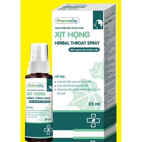 Xịt họng thảo dược Pharmacity Herbal Throat Spray