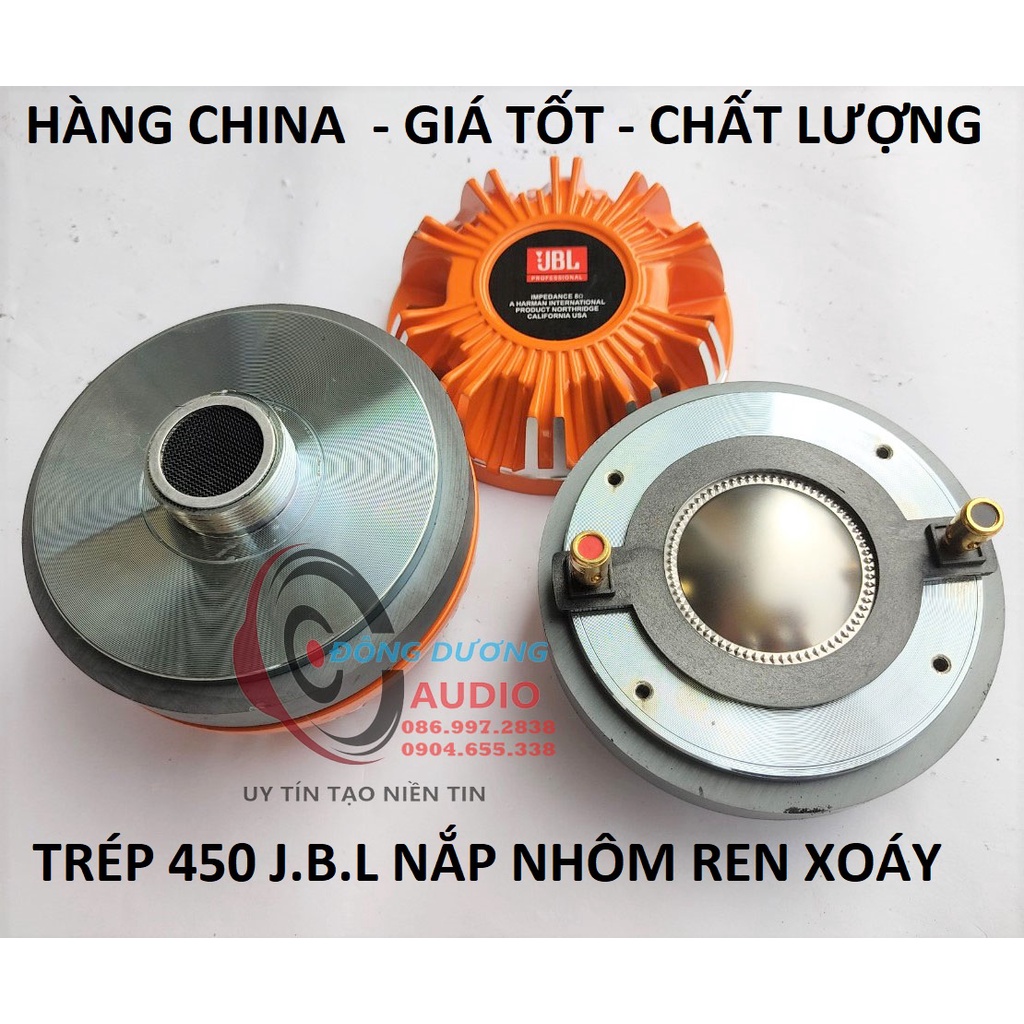 TRÉP 450 JB L  NẮP NHÔM MÀU CAM REN XOÁY - GIÁ MỘT LOA