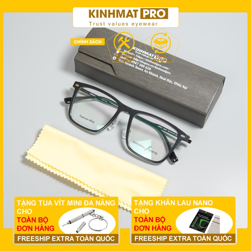Gọng kính Original write 66332 β-Titan cao cấp Kính mắt Pro