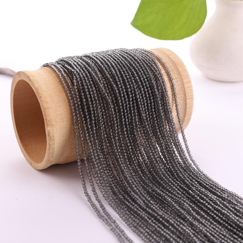 Chuỗi Hạt Thủy Tinh 3mm Màu Xám Nhạt