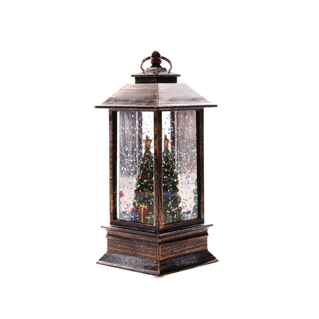 Đèn Lồng Tuyết Giáng Sinh Hoạt Động Bằng Pin Đèn LED Nước Lấp Lánh Người Tuyết Ông Già Noel Treo Đèn Ngủ Trang Trí Nhà Ngày Lễ