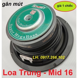 Loa mid 16 , loa trung 16 , loa mid trung 16 cho loa kéo công suất loa 100w 6ohm - giá 1 chiếc