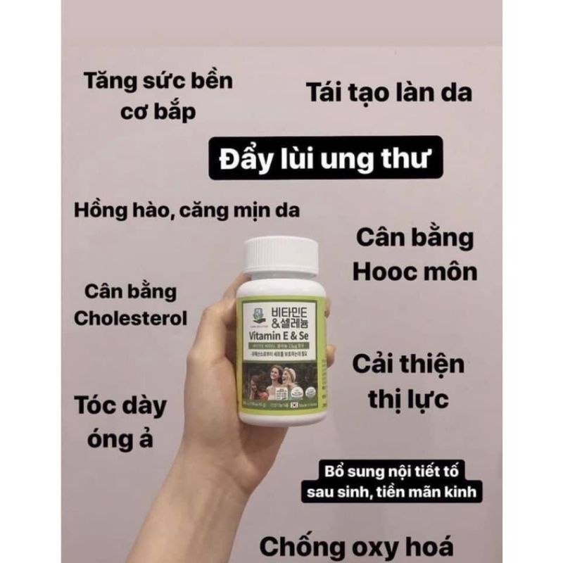 Vitamin E vs Selenium 700mg hộp 90