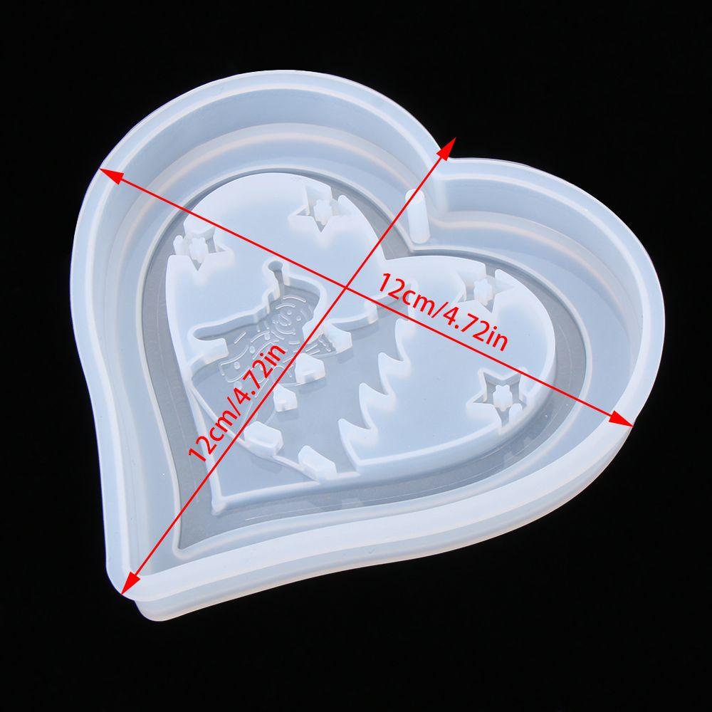 Khuôn Nhựa Làm Bánh Hình Trái Tim|Khuôn Silicone Làm Mặt Dây Chuyền Hình Người Tuyết