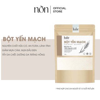 Bột Yến Mạch nguyên chất 40G Halic | Đắp mặt nạ chống lão hóa, ngừa mụn, trắng da hiệu quả | Nõn Beauty