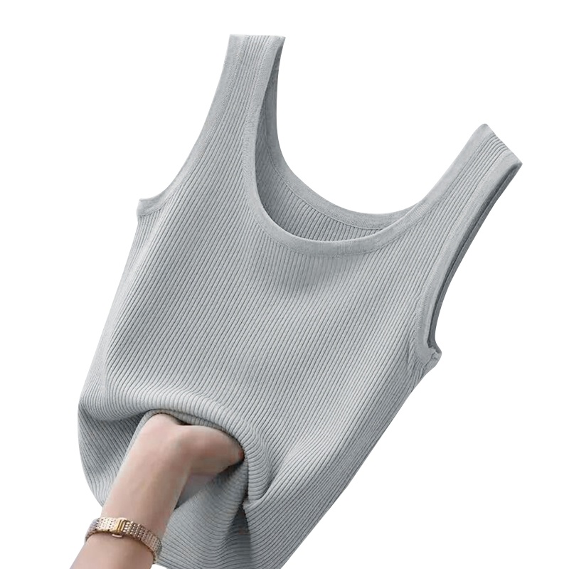 Áo Croptop Cổ Tròn Chất Liệu Co Giãn Thoáng Khí Thời Trang Cho Nữ