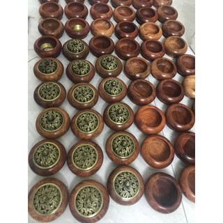 Lư xông trầm gỗ hương [Gỗ hương nguyên khối]