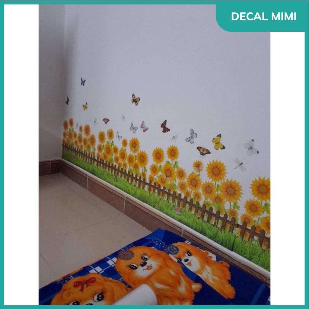 Decal dán chân tường nhiều hình