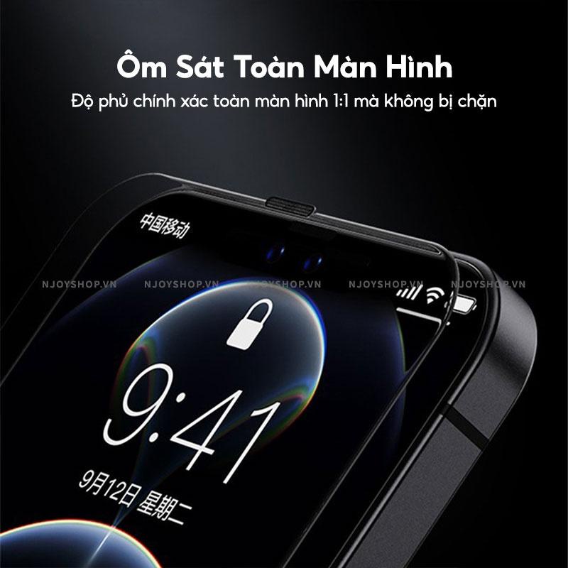 Miếng Dán Màn Hình Kính Cường Lực Full Màn Chống Nhìn Trộm Privacy 7plus/8plus/x/xs max/11/11promax/12-13-14 pro/promax