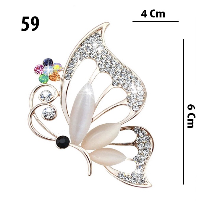 GOTI - Tag Cài áo hình Bươm Bướm cao cấp kiểu phụ kiện charm cài sang trọng SET02