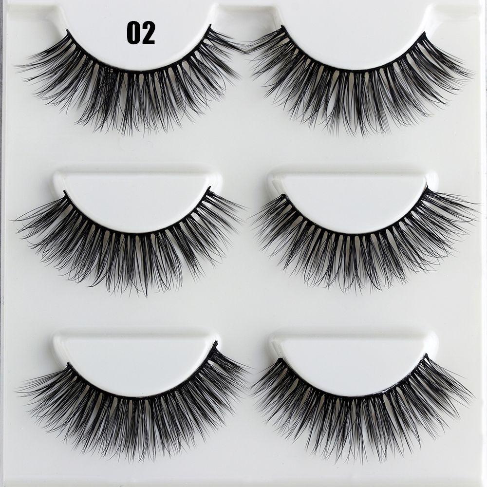 Set 3 Cặp Lông Mi Giả MIH SKONHED Thời Trang Dành Cho Nữ