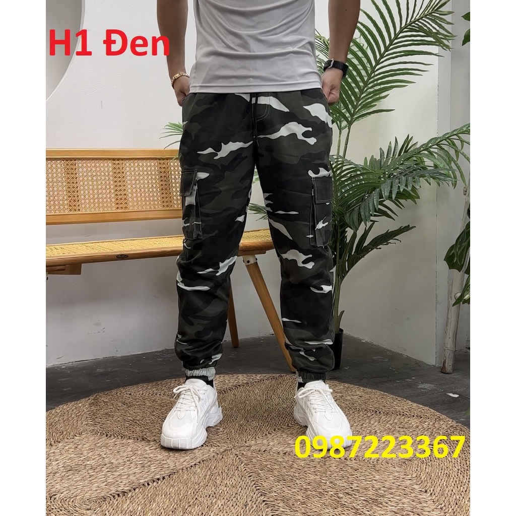 Quần jogger rằn ri kaki TÚI HỘP