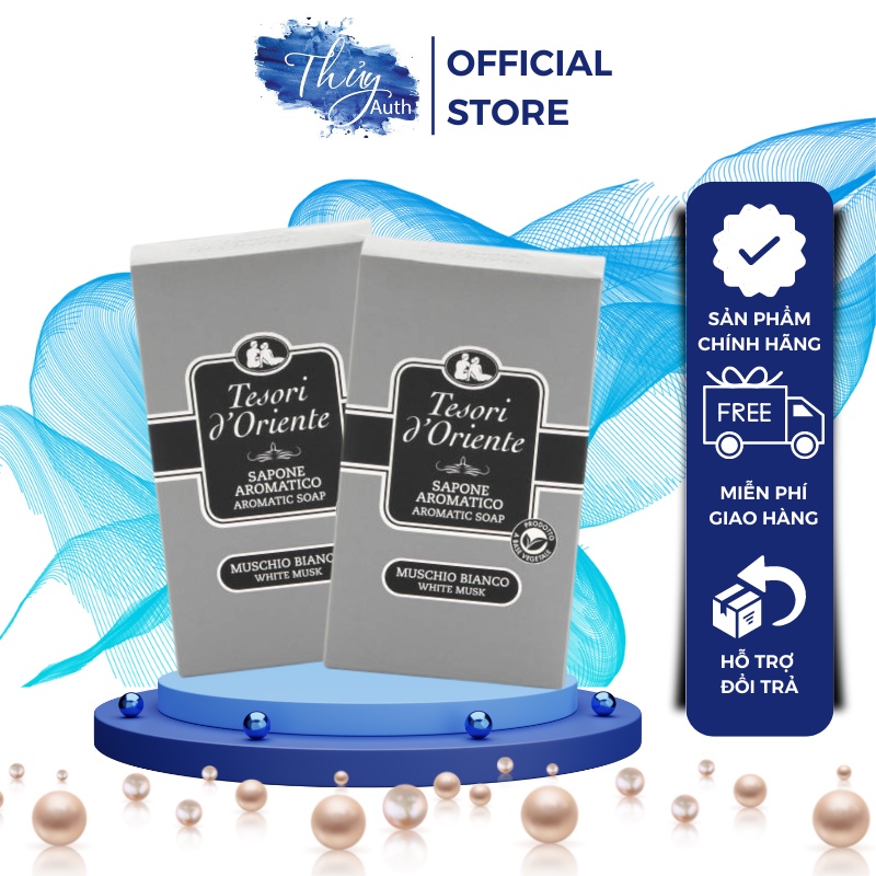 Xà Phòng Lưu Hương Nước Hoa Ý Tesori d'Oriente Tinh Dầu Argan Và Xạ Hương 150g