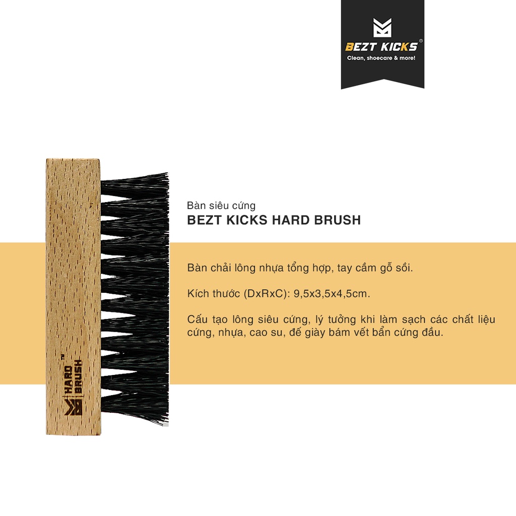 Bàn chải siêu cứng Bezt Kicks Hard Brush