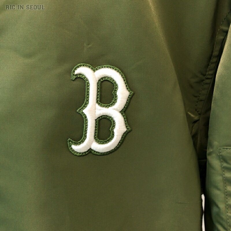 Áo Khoác Gió Thêu Logo MLB NY Màu Trơn Phối Khóa Kéo Cá Tính Cho Nam Và Nữ