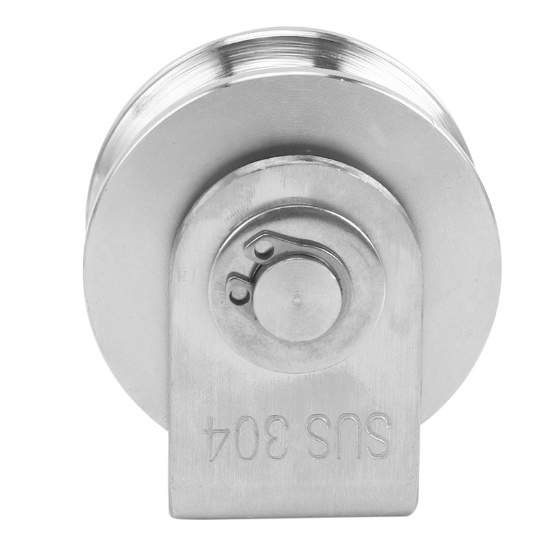 Bánh Xe Ròng Rọc 2 Inch Có Rãnh Chữ U Chịu Được Sức Nặng Cho Vật Liệu Thủ Công Và Di Chuyển