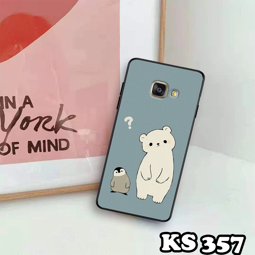 Ốp lưng Samsung A7 2016 - A5 2016 - A3 2016 - Ốp in hình Cat&amp;Bear đáng yêu - Chất liệu TPU siêu bền, bảo vệ máy