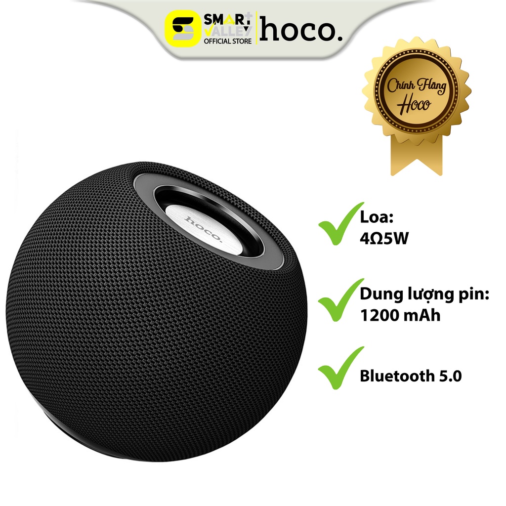 Loa Bluetooth Mini Hoco BS45, Hỗ Trợ Khe Cắm Thẻ Nhớ, Công Suất 5W, 3H Nghe Nhạc, Nhỏ Gọn, Âm Thanh Hay - BH 12 Tháng.
