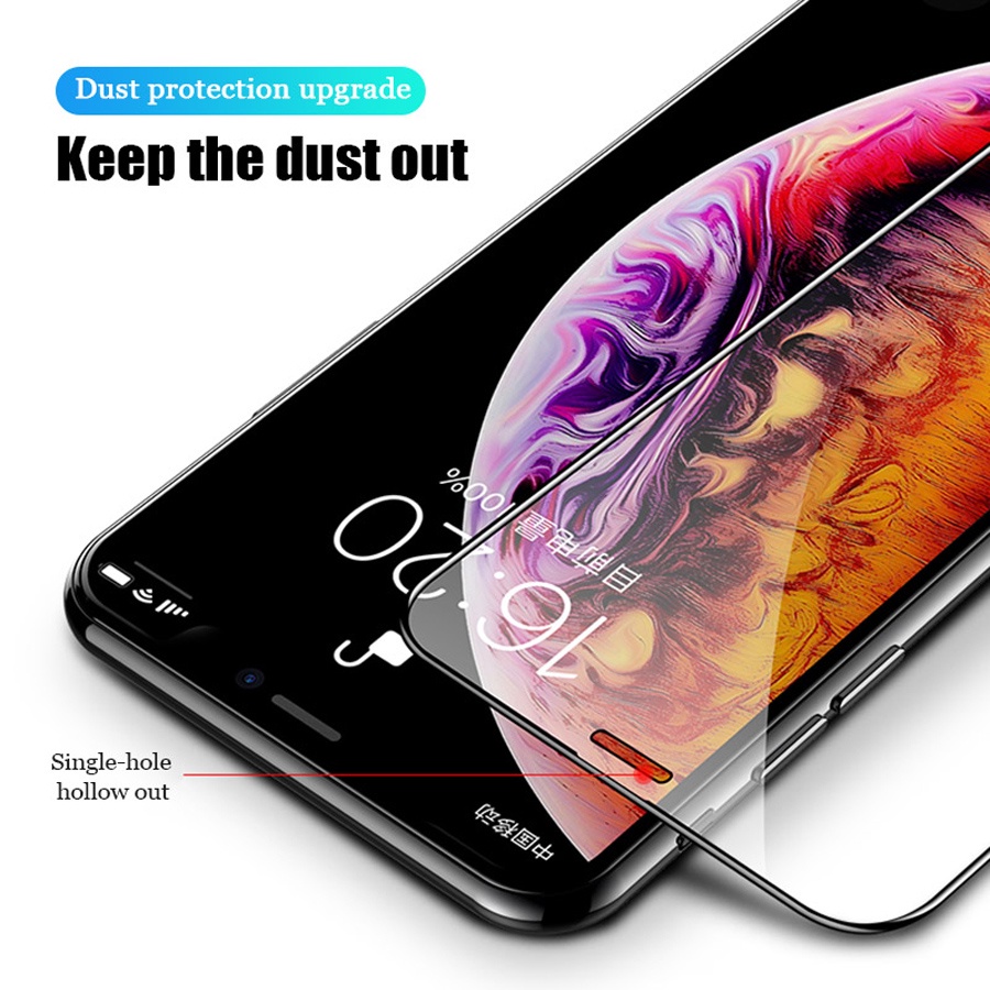 Set 3 Kính Cường Lực 9D Bảo Vệ Màn Hình Điện Thoại iPhone7 8 plus 14 13 12 11 Pro Max Mini X XS Max