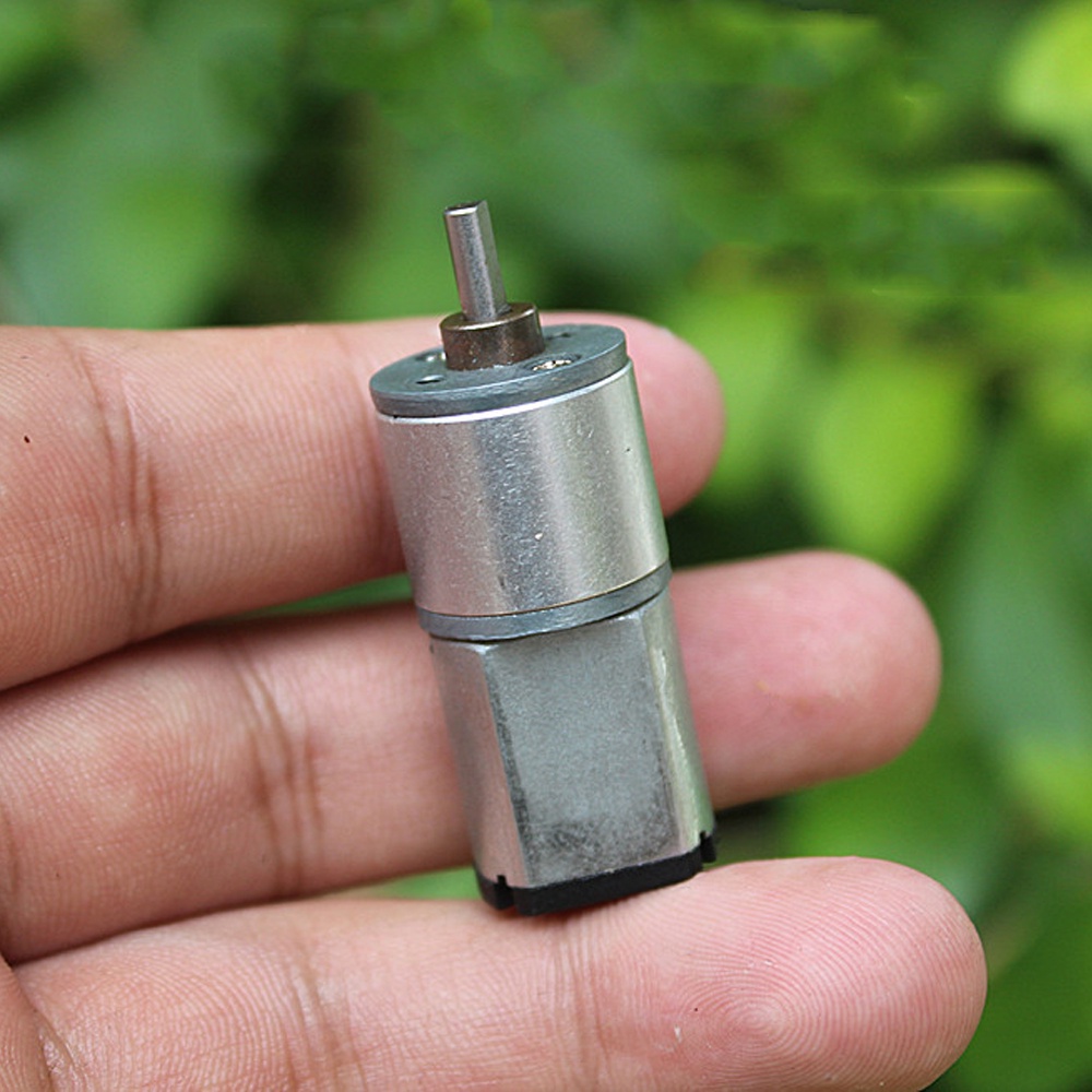 Micro 16MM Tất Cả Kim Loại Hộp Số Gear Motor D-Axis 3V-6V 80RPM Mô-men Xoắn Chậm Động Cơ Robot DIY