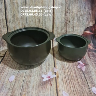 nồi đát kho thịt sứ Minh Long - nồi đất kho thịt