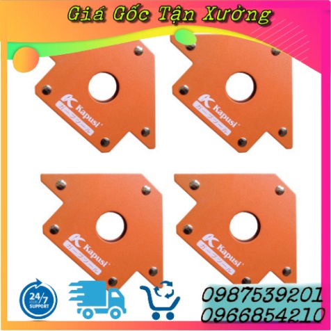 Combo 4 ke góc nam châm từ KAPUSI , siêu trường, lực hút cực mạnh, cục hít cứu hộ