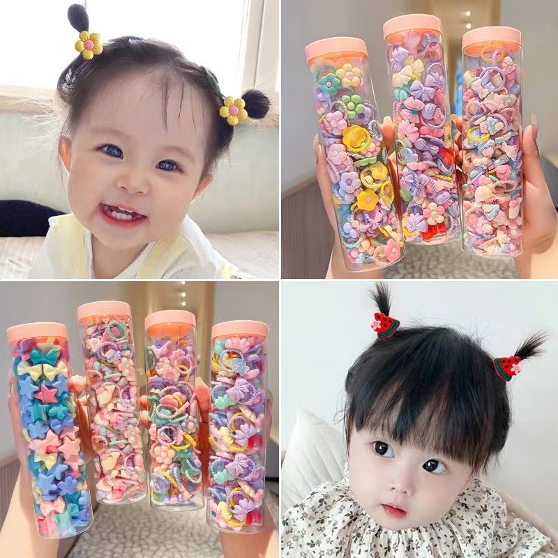 iF YOU Dây buộc tóc   cao su ngọt ngào phong cách Hàn Quốc cổ điển cho nữ