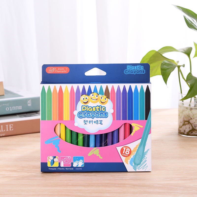 BÚT SÁP MÀU HỮU CƠ 12 - 24 CÂY AN TOÀN CHO BÉ YÊU TẬP VẼ