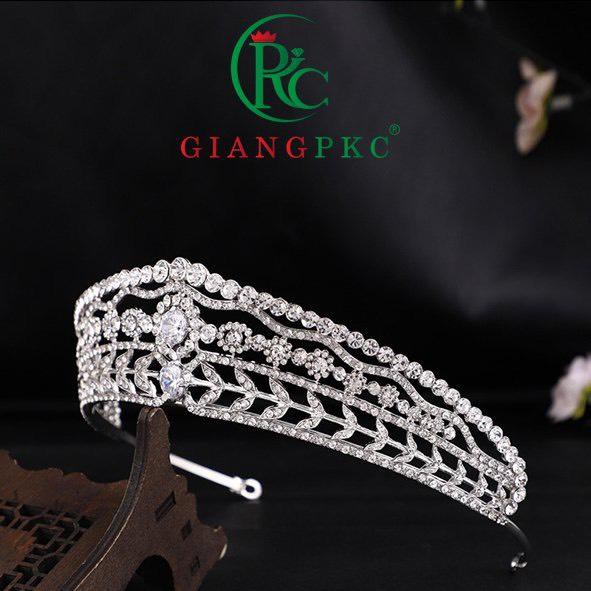 Vương miện cô dâu dáng tròn cổ điển sang trọng mới t10/2022 Giangpkc  Phụ kiện cưới Giang
