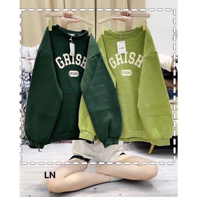 Áo nỉ bo cotton GRISH LN12