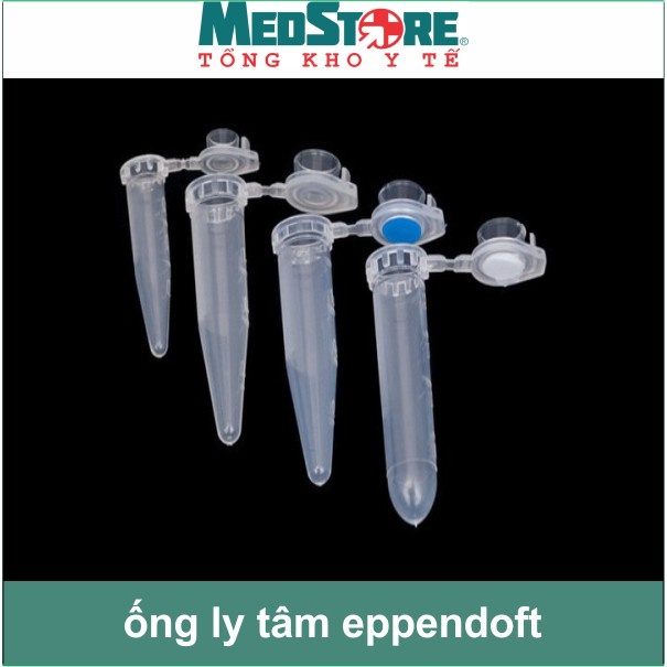 Combo 100 ống ly tâm Eppendorf các size 1,5ml, 2ml (hãng medisafe)