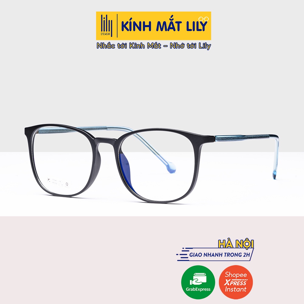 Gọng kính mắt cận phpng cách lịch lãm Lilyeyewear chất nhựa dẻo, thanh mảnh nhiều màu 8251