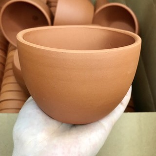 Chậu đất nung 10x7cm - chậu trứng đất nung