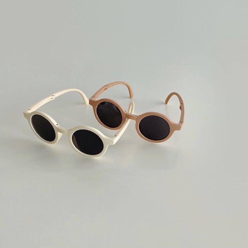 Kính râm mát tròn gấp gọn chống tia UV 400 cho bé K883 [Bé từ 1 - 6 tuổi]