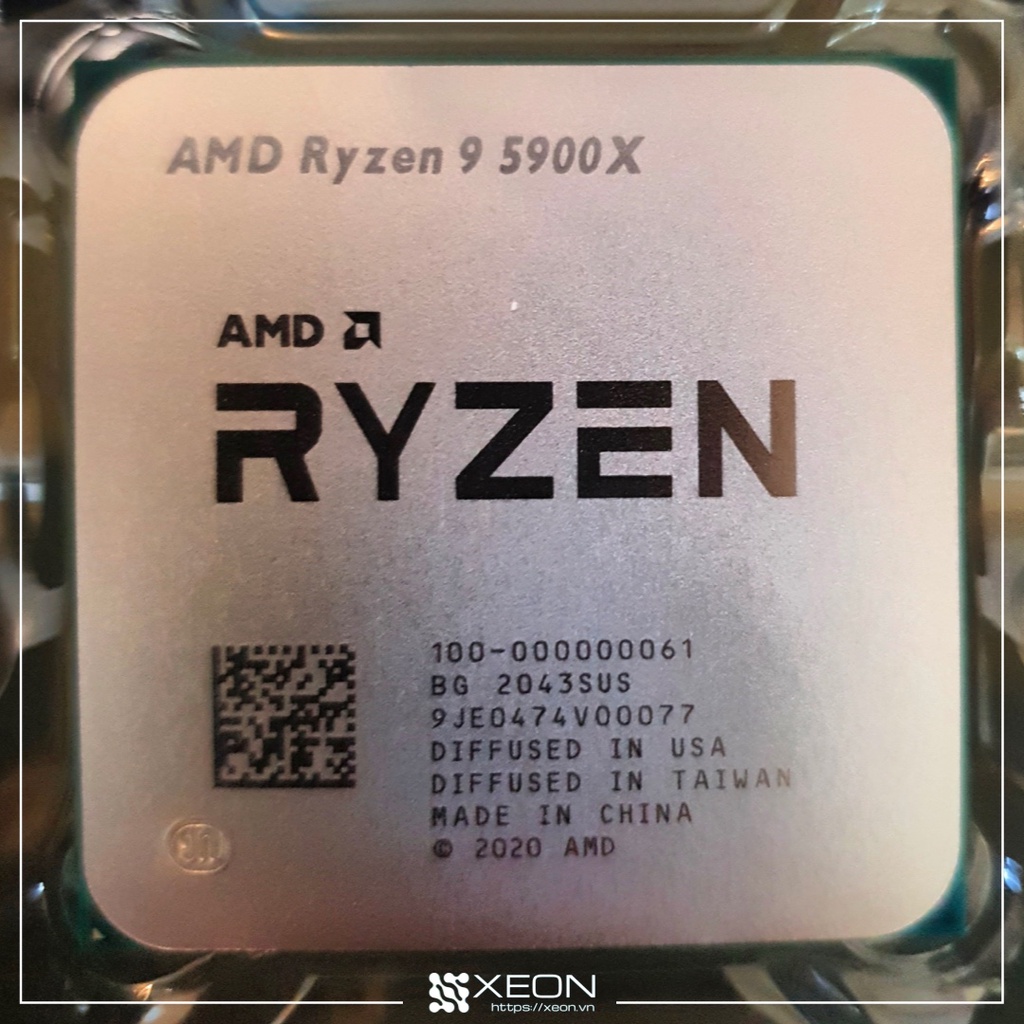 Bộ vi xử lý CPU AMD Ryzen 9 5900X / 3.7GHz Boost 4.8GHz / 12 cores 24 threads / 64MB / socket AM4 tr
