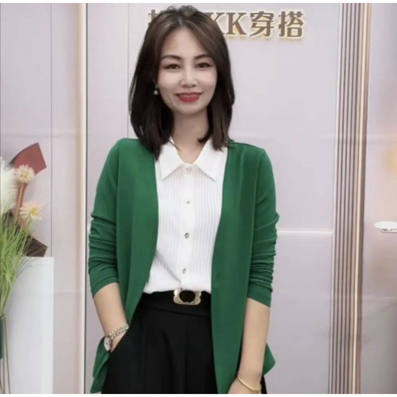 Áo Sơ Mi Voan Phong Cách Hàn Quốc Thanh Lịch Dành Cho Nữ