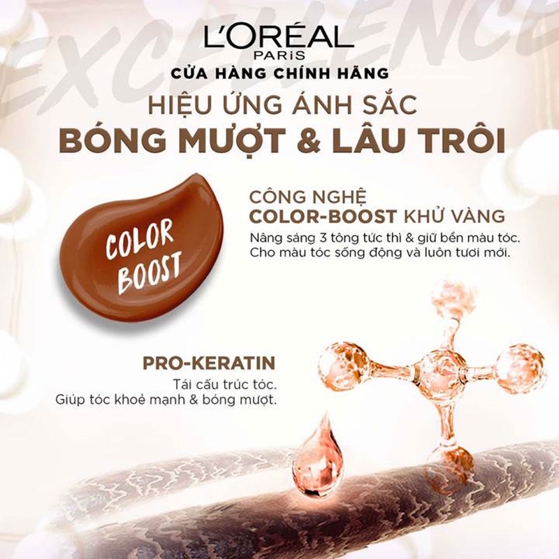 Kem Nhuộm Tóc Loẻal Dưỡng Tóc Màu Chuẩn Đẹp 172ml