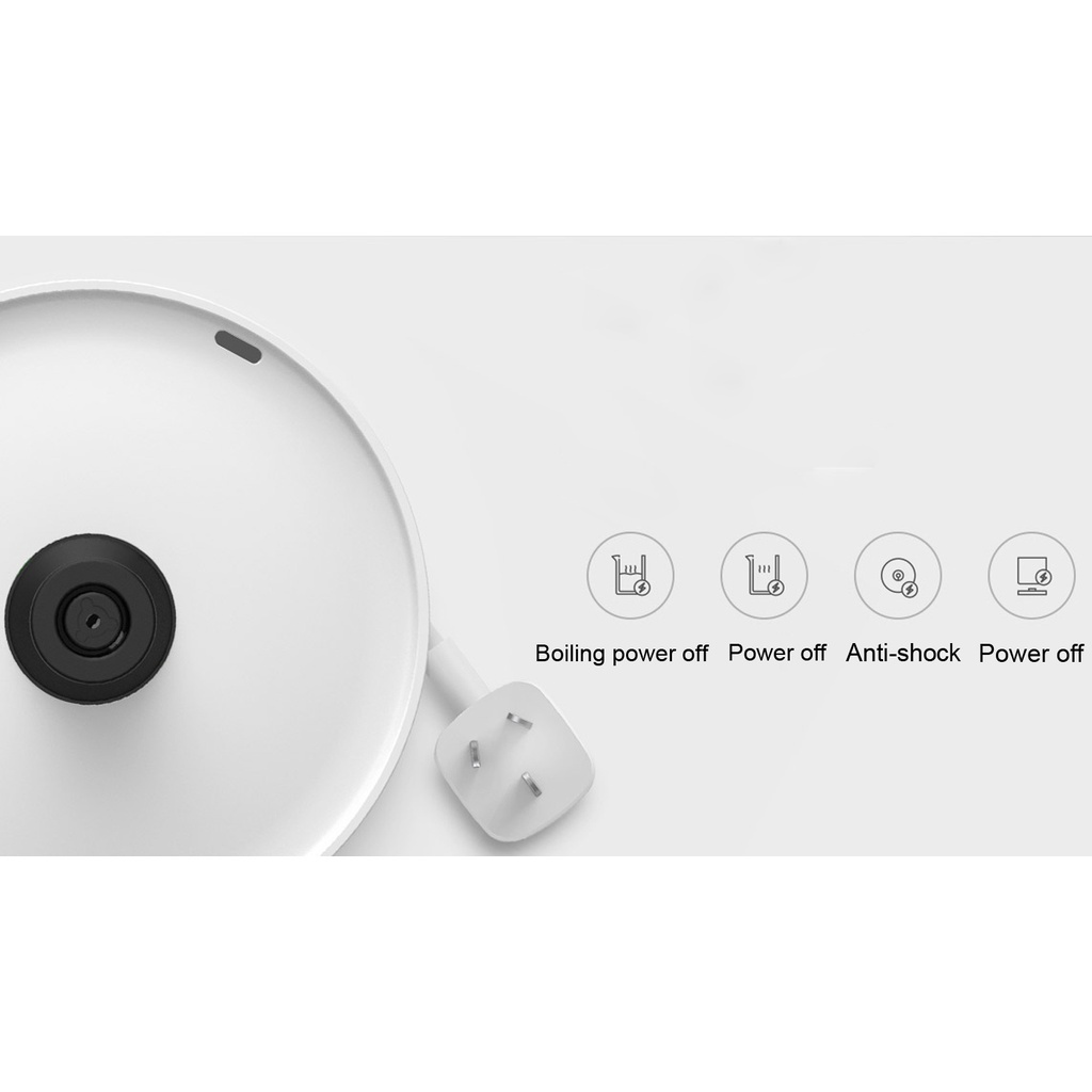 Ấm siêu tốc Xiaomi Mijia Zanjia A1, ấm đun siêu tốc công suất 1800W, ruột inox 304,vỏ nhựa PP an toàn khi dùng