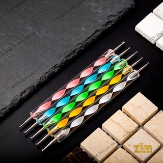 Set 5 cọ chấm bi đủ size - Bút chấm bi vẽ nail 2 đầu chuyên dụng