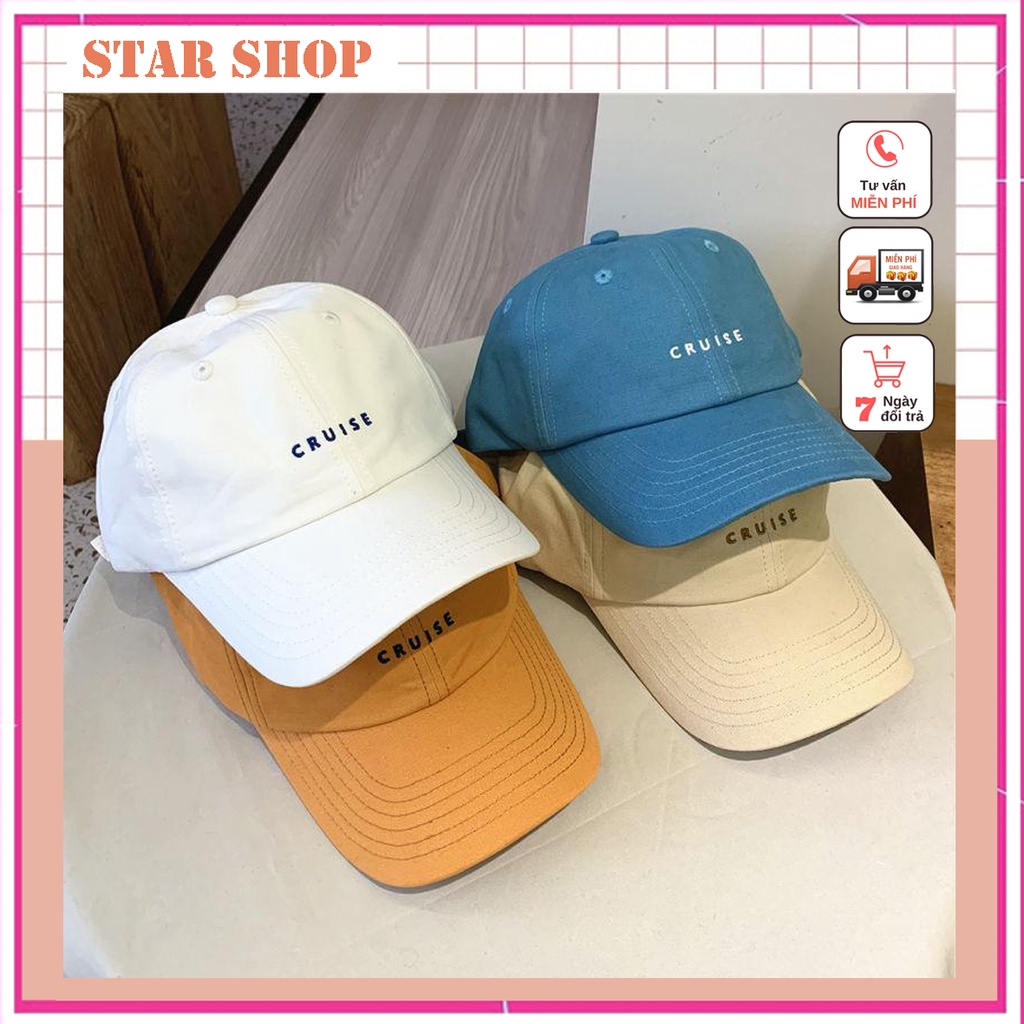 Mũ lưỡi trai Cruise nhiều màu, nón kết form unisex nam nữ T03