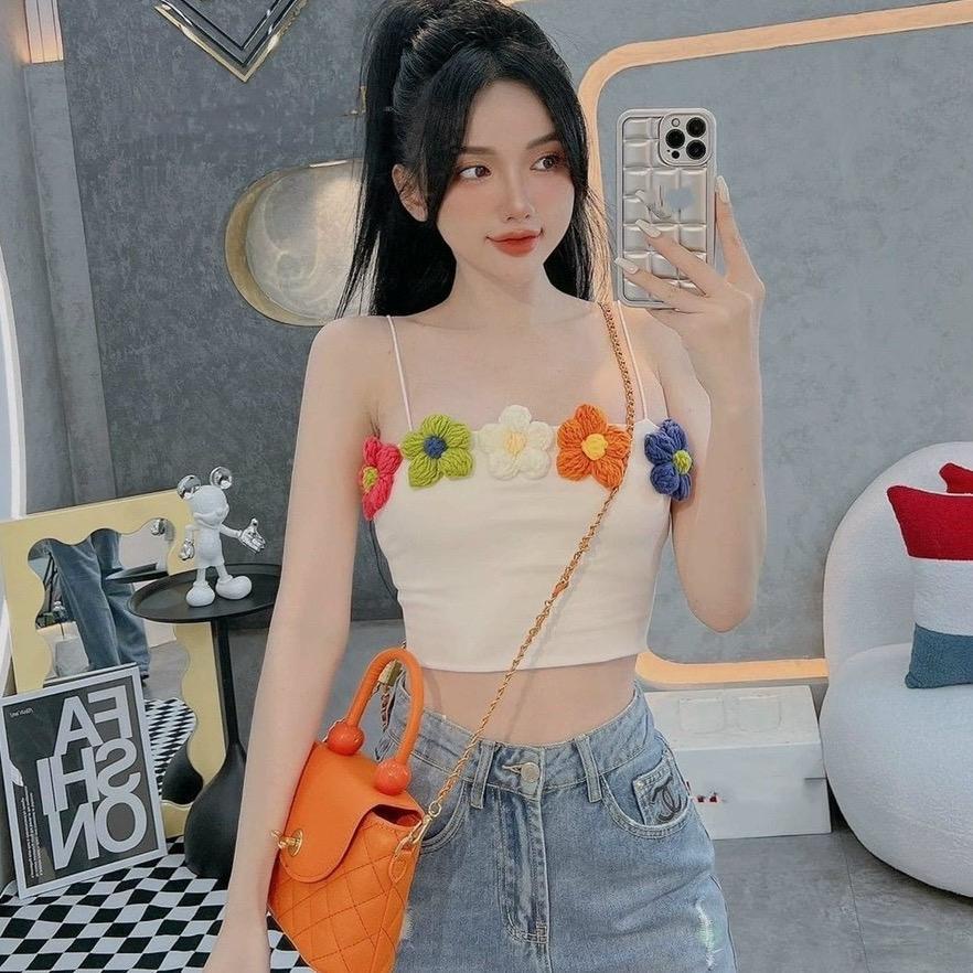Áo CropTop Dây AIORI Đủ Màu Hàng QC Loại 1 G015
