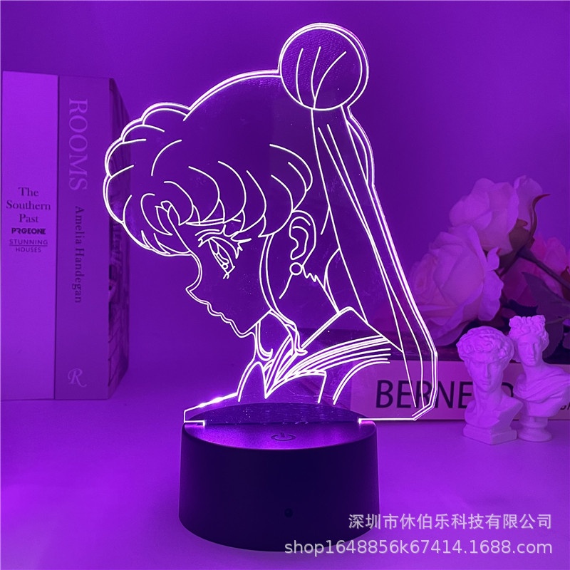 Đèn led 3d Thegioipuzzle Thủy thủ mặt trăng qua tặng ý nghĩa