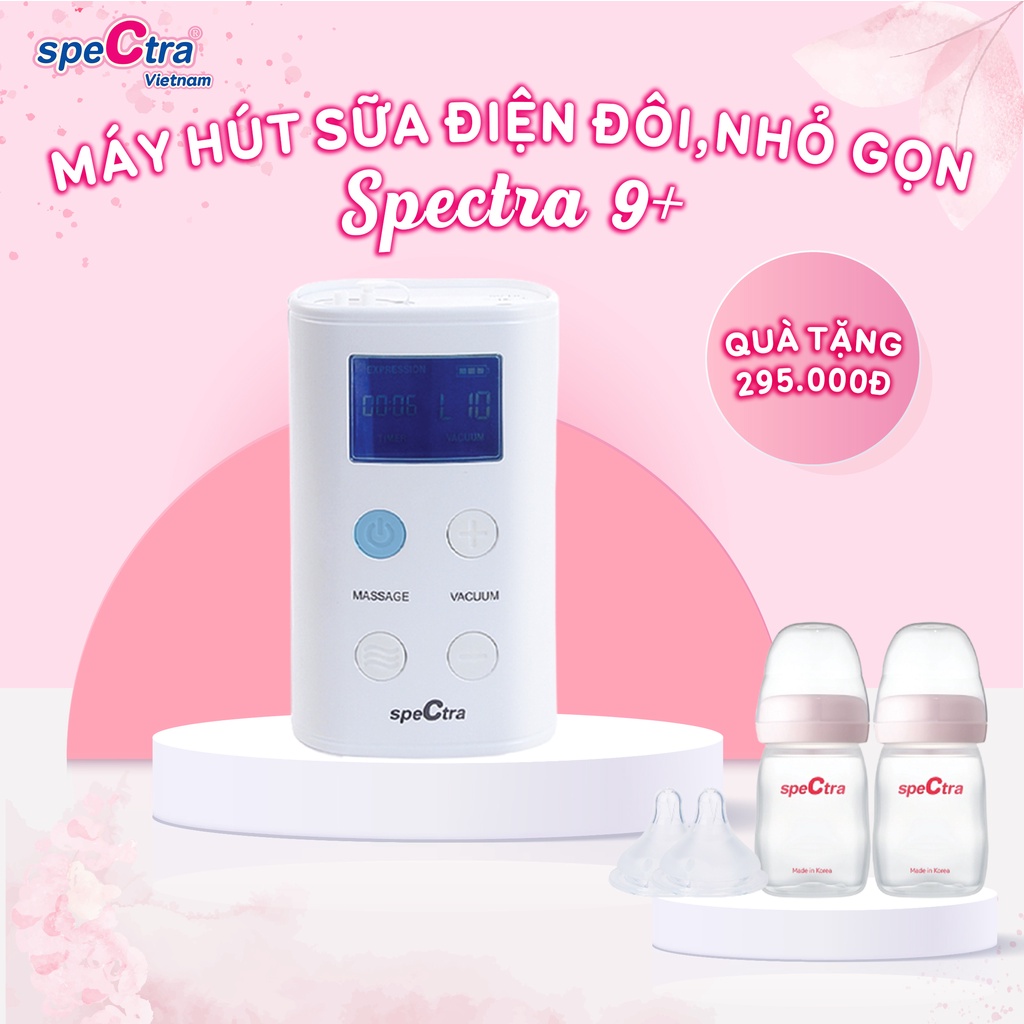 Máy hút sữa Spectra 9 Plus nhỏ gọn, tích điện, bảo hành 2 năm