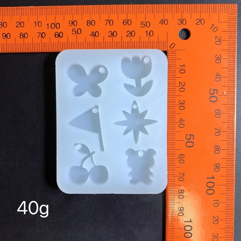 Khuôn Silicone Hình Hoa Lá / Gấu / Gấu Làm Móc Khóa Resin