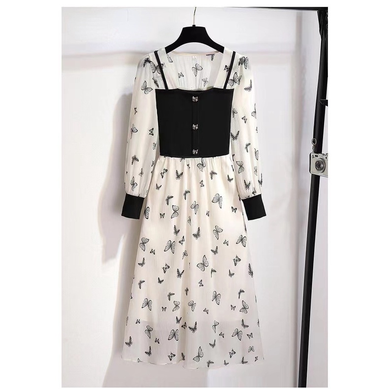 Đầm Lưng Cao Giả Hai Lớp Mẫu Mới 2022